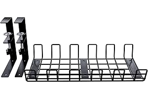 Desire2 Deskmate Organizzatore per Prese Multiple da Sotto Scrivania, Robusto Organizer per Cavi e Accessorio da Scrivania, Vassoio per Gestione Cavi Sotto la Scrivania e Spegnitore per Prese Multiple