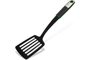 FACKELMANN Chefkoch trifft Schlitzwender - optimal zum Wenden von Gemüse, Fleisch & Co. - mit Soft-Touch-Griff und Edelstahleinsatz