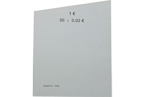 ORGAEXPERT EURO Münzen Handrollpapier von 2 EUR bis 1 Cent frei wählbar EUR Münzrollpapier Kleingeldrolle (10 Stück - 2 Cent)