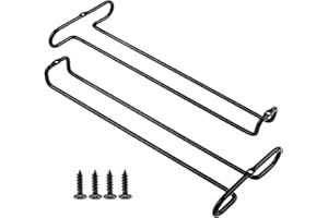 Dzmuero Porta Bicchieri Sospesi, Portabicchieri Sospeso con Vite, Archiviazione del Canale Unidirezionale, Porta Calici Sottopensile per Cucina, Bar e Ristorante (Nero B)