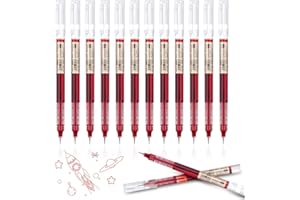 OFFCUP długopis z atramentem płynnym, 12 długopisów żelowych szybkoschnących, 0,5 mm, długopis do pisania, przybory szkolne