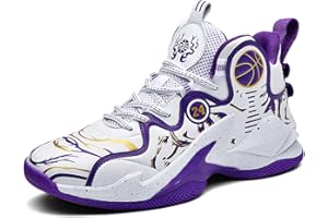 Kmrlofiy Chaussures de Basket-Ball Homme Baskets et Chaussures de Sport pour Homme Tendance Chaussures de Basketball Tennis Antidérapantes Confortables