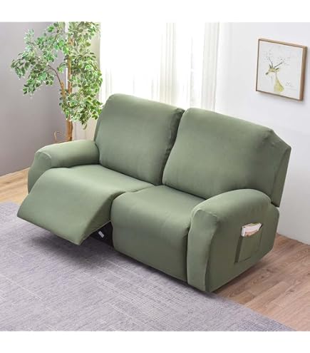 FANSU Copripoltrona Relax Reclinabile Elettrica Universale 1 Posto, Classico Stampa Copripoltrona Reclinabile Elasticizzato Coprisedile con Tasche, Fodere per Poltrona Relax (Yugali