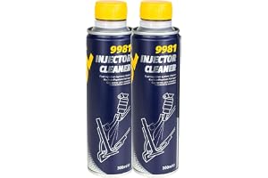 MANNOL 9981 Petrol Injector Cleaner 2 x 300ml, Gasoline Fuel Injection System Cleaner Additive, Fuel Injector & Valve Deposit Remover for Petrol Engines, Helps Smooth Idle & Acceleration