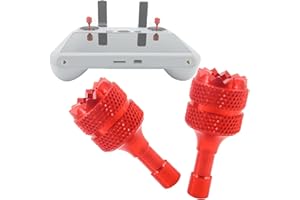 Fenmaru Alluminio Telecomando bastoni Rocker Joystick Thumb Ricambio Rocker Compatibile con DJI Mini 3 PRO/Mini 4 PRO/Air 3per Gli Accessori del Telecomando RC/RC 2 (Red)