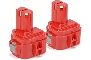 BONADGET 2X PA12 4.0Ah/4000mAh Batteria di Ricambio per NI-MH 1220 1233 1234 1235 1235B 1222 1235F Cordless Power Tool
