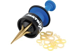 MATRIX SPRING LOADED PELLET FISHING BAIT BANDER TOOL WITH BAIT BANDS TACKLE