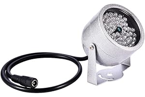 Ejoyous 48 LED Light CCTV IR lampa na podczerwień, wodoszczelna lampka nocna na podczerwień do kamery CCTV IP65