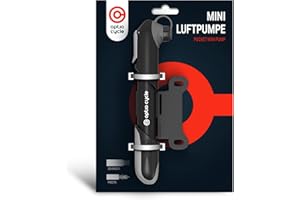 Optio Cycle Mini Pompka Rowerowa 120 PSI (8,3 Bara), Ręczna Pompka