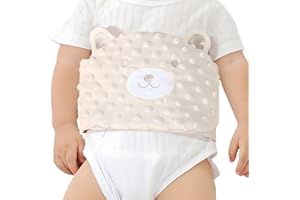 ISANPAN Soulagement des coliques et des gaz pour bébé – Enveloppe chauffante à base de graines de cassia, ceinture d'emmaillotage pour bébé soulage et apaise les gaz, les ballonnements et les maux