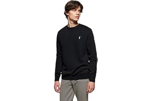Polo Club Felpa Uomo a Girocollo con Logo - Sweatshirt Senza Cappuccio Crewneck 100% Cotone