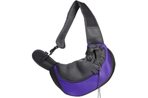 Homieco Zaino per Cani e Gatti, Zaino Monospalla per Animali Domestici, Borsa da Trasporto per Gatto Cane, Sacca da Trasporto per Gatto e Cane per Viaggio/Escursionismo/Campeggio