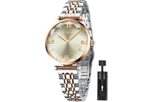 CIVO Montre Femme Acier Inoxydable Bracelets de Etanche Luxe Analogique Quartz Mode Décontractée Cadeaux