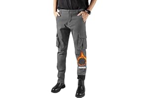 RE&X JEANS COUTURE Pantaloni Cargo Uomo Pantaloni da Lavoro Uomo Cargo Moto Invernali Impermeabili Uomo Pantaloni