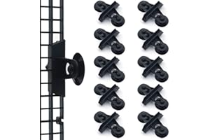 LINLAN 10 Pezzi Clip a Ventosa per Divisori da Acquario, Clip di Fissaggio per Vetro, Supporti di Isolamento per Pannelli in Plastica per Acquario (Nero)