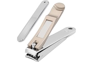 Kafeiya Tagliaunghie,Tagliaunghie In Acciaio Inossidabile,Tagliaunghie No Splash,Set Manicure,con Lima per Unghie,per Dita e Unghie dei Piedi