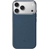 Metal Keys and Metal Lens with Unscratched and Fingerprint-Free Leather Look Compatible with MagSafe for Minesk iPhone 17 Pro Max