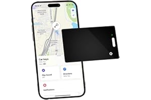 EMEBAY Localisateur d'Objets - Smart Bluetooth Air Card Tag, Smart Card Wallet Tracker Traceur de Portefeuille Bluetooth Fonctionne avec l’app Localiser (iOS Uniquement) 1.8 mm Couverture Mondiale