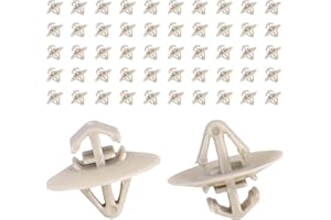 QOCO 50Pcs Trafic Side Door Moulding Panel Trim Clips Plastic Fastener Retainers Clips Trafic Trim Clips Durable for Vauxhall Vivaro Renault Lower Trim Clips Easy to Install
