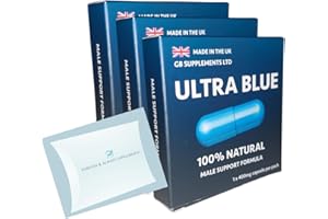 FOREVER & ALWAYS SUPPLEMENTS 3 X Ultra Blue 400mg high Strength Tablets Bundle for Men (New Formula) - Libido, Sex Drive, Enhancement & Endurance Support - Maca, Ginseng & More