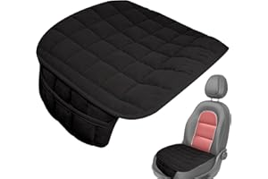 lencyotool Car Seat Cushion Driver Seat Cushion Waterproof Car Seat Covers Front Seats Anti-slip Car Seat Pad For Driving Posture, Car Cushion For Driving, Car Cushion For Driving 52x50x1CM
