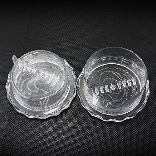 Aussel Kitchen Tool Twisting Knoblauch Box für Stir Knoblauch Transparente Farbe Easy Clean und Sanitär 2 PCS - 3