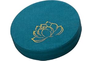 Focket Cojín de Meditación, Almohada de Suelo Lavable de Diseño Minimalista para Tatami (Lago Azul)