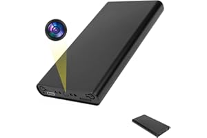 gracemai Surveillance Camera HD 1080P,Hidden spy cameras,Built-in 10000mAh Camera Battery, Security Camera, for Elderly and Children, Office and Home.No Wi-Fi is required.