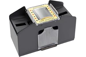 Binnan Mischia Carte Automatico A 2 Mazzi, Mescolatore di Carte da Gioco, Distributore Carte da Gioco Elettronico, Mescolatore Carte da Gioco per Uno, Poker, Burraco, Blackjack