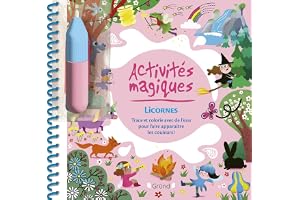 Activités magiques Monde magique Livre d'activités et de coloriage magique à l'eau avec un feutre À partir de 3 ans