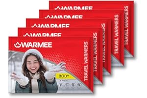 WARMEE Body Warmers (Pack of 5 pcs) Safe & Natural Heat Patches, Heat Packs for Men, Women and Children || Travel Warmers to Stay Warm in Winters|| Camping, Trekking, Holidays