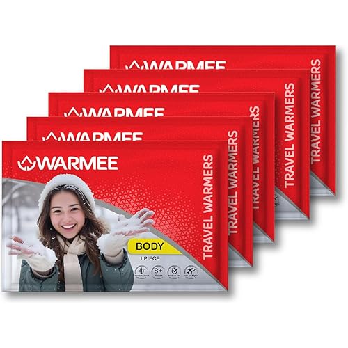 WARMEE Body Warmers (Pack of 5 pcs) Safe & Natural Heat Patches, Heat Packs for Men, Women and Children || Travel Warmers to Stay Warm in Winters|| Camping, Trekking, Holidays