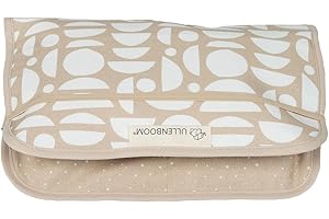 ULLENBOOM ® Windeltasche für unterwegs (Made in EU) - Wickeltasche für bis zu 3 Windeln, Feuchttücher & weiteres Zubehör, Windeletui mit Reißverschluss & Gummiband, klein & lässig