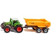 Siku 1605, Krampe Damperli Kamyonlu Fendt Trakt&ouml;r, Oyuncak Trakt&ouml;r, Metal/Plastik, Yeşil/Sarı, &Ccedil;ıkarılabilir kabin, Devrilme 