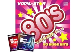 Vocal-Star 80's Karaoke CD CDG Disc Pack 8 Discs CDs 150 Songs