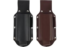 ANRBB 2 piezas portacerveza de piel, funda para cinturón de cerveza portátil para hombre, idea de regalo original para papá, amigos, compañeros de trabajo, barbacoa, senderismo, camping, accesorio cerveza