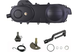 Minho 50cc Long Case Transmission Kick Start Drive Cover Crankcase Assembly with Internal Gears & Kick Start Lever for GY6 139QMB Chinese Scooter Mopeds Fits TaoTao Roketa Jonway Honda-430MM
