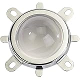 Tesfish 44mm Objektiv + 50mm Reflektorschale + feste Halterung Abstrahl winkel 120 Grad für 30W 50W 100W Led Licht chip