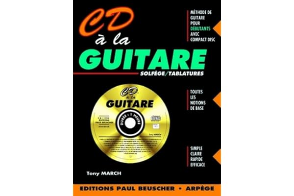 Partition : CD a la guitare Tony March