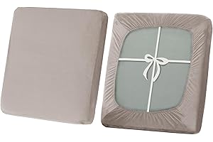 SYLC Sofa Sitzkissenbezug, Stretch Sitzkissenbezug rutschfest Mit Krawatten, Samt Überzüge Für Wohnwagen Polster Sitzbezüge Für Sofa(Khaki,Großer 3-Sitzer)