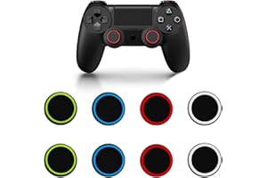 ASYKNM 8 Grip-Kappen für Thumbsticks - Passend für Xbox One Series X|S, Steam Deck, Playstation 5, PS4 und PS5 Controller - Schützt Joysticks und verbessert die Griffigkeit