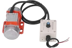 AKOZON Electric Vibrating Motor, Exciting Force 30W 4000RPM Brushless Adjustable Vibration Concrete DC with Speed Controller DC12V 2.8A (DC12V)