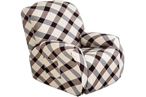 Meigeh Liegebezüge Stretch Sesselschoner relaxsessel Sesselbezüge 4 Stück Liegeschutz Sesselbezug husse für Relaxsessel