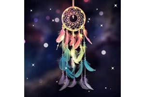 JINGXINXIN Sweet Dream Catcher, Décoration Murale LED,Violet Murale Indienne Pour Chambre à Coucher, Bricolage, Cadeau de Mariage, Pour Enfants/Filles/Amis