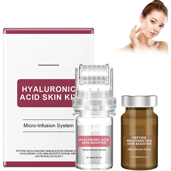 Soleneva Microneedling Set – Feuchtigkeit & Anti-Aging Serum Mit Hyaluronsäure Für Strahlende Haut | Mikroinfusion Gesichtspflege