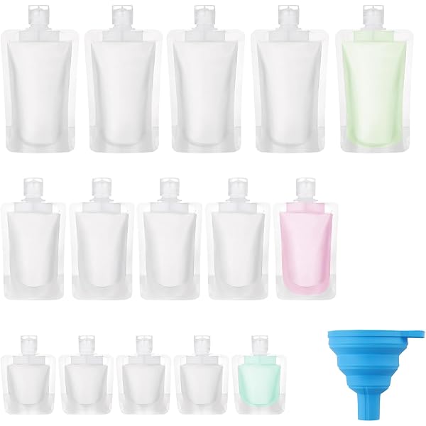 Tomotato 20 Tubes Souples Cosmétique Vide 30ml Rechargeables - Bouteilles Plastique Souples Avec Couvercle Rabattable Pour Voyage Et Échantillons