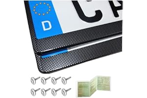 ‎TEILE-24.EU MALINOWSKI 2 Kennzeichenhalter Nummernschildhalter Kennzeichenhalterung Carbon inkl.Montageanleitung