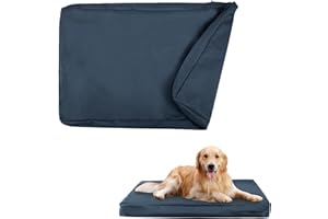 XITVVyg Dog Bed Cover,Waterproof Canvas Dog Crate Mattress Cover,Washable&Removable Bed Covers for Dogs,Replacement Dog Bed Cover with Zipper,Indoor Bed Protector for Pet Covers