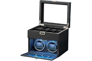 HEYOUTH Remontoir Montre Automatique,Boîte de Remontoir Automatique,Watch Winder avec Moteur Silencieux,Boîte à Remontoir de Rangement,pour remontage mécanique