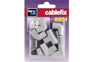 INOFIX 66743 Enlaces Surtidos para CABLEFIX Gris Metalizado (Blister 10UNI) 2201, Neutro